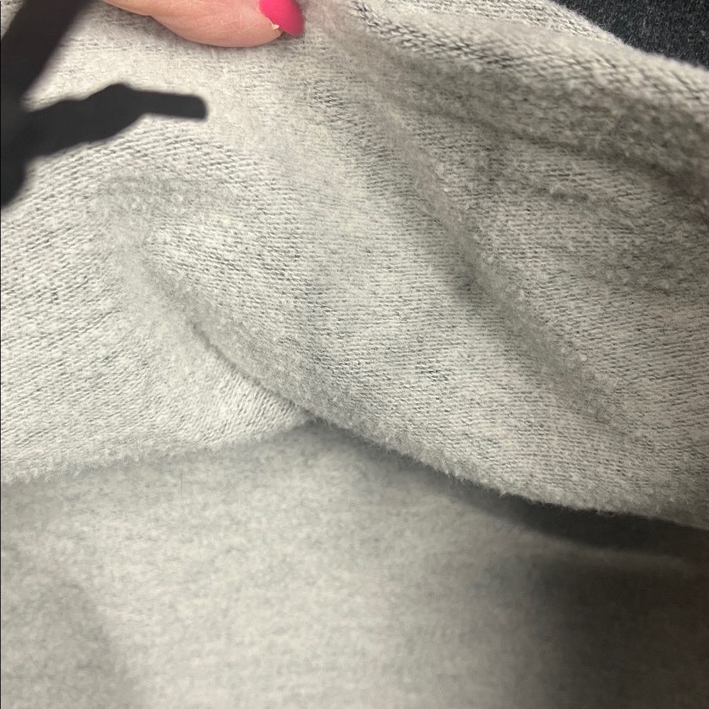 Born Primitive Cowl Neck Sweatshirt M Gray Pullover Kangaroo Pocket Fleece EUC - Picture 8 of 14